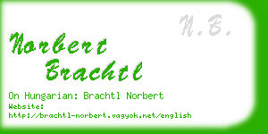 norbert brachtl business card